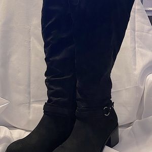 Black Knee High Boots